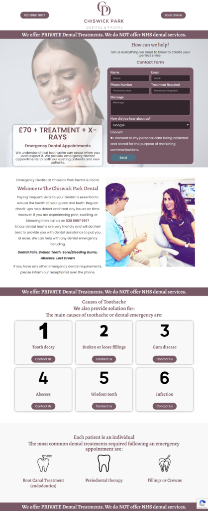 chiswickparkdental-landing-page-